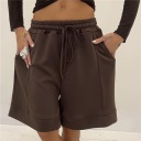 bermuda in tessuto bielastico  brown